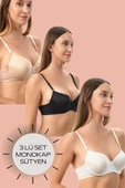 Shopidik  Dolgusuz 3 Lü Mikro Sütyen - 1