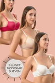 Shopidik  Dolgusuz 3 Lü Mikro Sütyen - 1