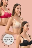 Shopidik  Dolgusuz 3 Lü Mikro Sütyen - 1
