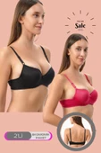Shopidik  Günlük Dolgusuz 2 Li Mikro Sütyen - 1