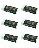 Faber Castel Küçük Silgi Beyaz PVC Free 6 lı 188538 - 1