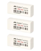 Faber Castell PVC Free Küçük Beyaz Silgi 3 lü 188730 - 1