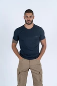 Combat Tactical Outdoor Tişört Günlük Sıfır Yaka Sporcu Erkek Tişörtü T-Shirf - 807 Ygm - 1