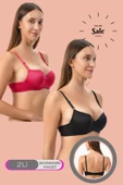 Shopidik  Günlük Dolgusuz 2 Li Mikro Sütyen - 1