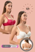 Shopidik  Günlük Dolgulu 2 Li Mikro Sütyen - 1