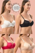 Shopidik  Günlük Dolgusuz 4 Lü Mikro Sütyen - 2