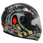 LS2 RRAPID 2 SPOX GRİ-KIRMIZI KASK - 4