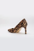 Leopar Desen Düz Model Kadın İnce Topuklu Stiletto - 5