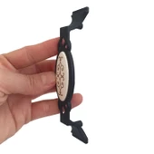 Palmiye Kulp Siyah 96 mm Kulp Mobilya Mutfak Dolabı Çekmece Dolap Kapak Kulpu Kulbu Metal Kulpları - 7