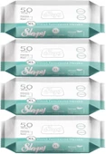 Sleepy Hasta Vücut Temizleme Islak Mendil Havlu 50 Yaprak XL (4 Lü Set) - 1