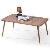 60x100 cm Ahşap Lüx Ayaklı Orta Sehpa Ceviz A9 - 1