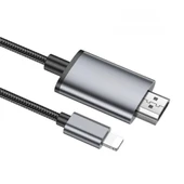 Polham 2 Metre 60Hz 4K İphone Lightning to HDMI Görüntü Aktarım Kablosu, İphone 7/8/X/11/12/13/14 Serisi İle Uyumulu - 1