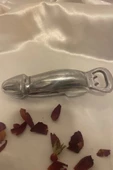 Şişe Açacak Peni s Objeli Küçük Boy Metal Krom Kaplama Bira Gazoz Açacağı - 5