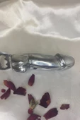 Şişe Açacak Peni s Objeli Küçük Boy Metal Krom Kaplama Bira Gazoz Açacağı - 3