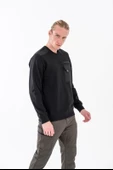 Combat Tactical Outdoor Baskılı Uzun Kol Sıfır Yaka Tişört Bisiklet Yaka Günlük Basic Sweatshirt - 907 - 11
