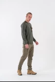 Combat Tactical Outdoor Baskılı Uzun Kol Sıfır Yaka Tişört Bisiklet Yaka Günlük Basic Sweatshirt - 907 thumbnail 6