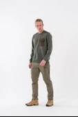 Combat Tactical Outdoor Baskılı Uzun Kol Sıfır Yaka Tişört Bisiklet Yaka Günlük Basic Sweatshirt - 907 thumbnail 7