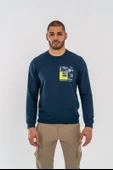 Combat Tactical Outdoor Tactik Baskılı Uzun Kol Sıfır Yaka Tişört Bisiklet Yaka Günlük Basic Sweatshirt - 902 Lacivert - 10