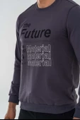 Combat Tactical Outdoor Tactik Baskılı Uzun Kol Sıfır Yaka Tişört Bisiklet Yaka Günlük Basic Sweatshirt - 902 Antrasit - 8