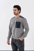 Combat Tactical Outdoor Baskılı Uzun Kol Sıfır Yaka Tişört Bisiklet Yaka Günlük Basic Sweatshirt - 907 - 2