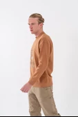 Combat Tactical Baskılı Uzun Kol Sıfır Yaka Tişört Bisiklet Yaka Günlük Basic Sweatshirt - 914 - 4