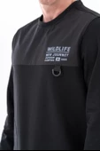 Combat Tactical Baskılı Uzun Kol Sıfır Yaka Tişört Bisiklet Yaka Günlük Basic Sweatshirt - 906 - B32 - 6