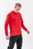 Combat Tactical Baskılı Uzun Kol Sıfır Yaka Tişört Bisiklet Yaka Günlük Basic Sweatshirt - 906 - B32 - 2