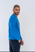 Combat Tactical Outdoor Tactik Baskılı Uzun Kol Sıfır Yaka Tişört Bisiklet Yaka Günlük Basic Sweatshirt - 902 S.Mavi - 7