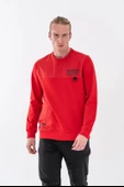 Combat Tactical Baskılı Uzun Kol Sıfır Yaka Tişört Bisiklet Yaka Günlük Basic Sweatshirt - 906 - B32 - 9