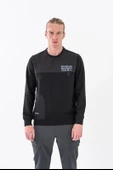 Combat Tactical Baskılı Uzun Kol Sıfır Yaka Tişört Bisiklet Yaka Günlük Basic Sweatshirt - 906 - B32 - 1