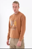 Combat Tactical Baskılı Uzun Kol Sıfır Yaka Tişört Bisiklet Yaka Günlük Basic Sweatshirt - 914 - 9