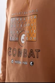 Combat Tactical Baskılı Uzun Kol Sıfır Yaka Tişört Bisiklet Yaka Günlük Basic Sweatshirt - 914 - 6