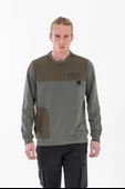 Combat Tactical Baskılı Uzun Kol Sıfır Yaka Tişört Bisiklet Yaka Günlük Basic Sweatshirt - 906 - B32 - 11