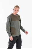 Combat Tactical Baskılı Uzun Kol Sıfır Yaka Tişört Bisiklet Yaka Günlük Basic Sweatshirt - 906 - B32 - 2