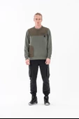 Combat Tactical Baskılı Uzun Kol Sıfır Yaka Tişört Bisiklet Yaka Günlük Basic Sweatshirt - 906 - B32 - 4