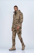 Combat Tactical Outdoor Kamuflaj Mont Su Rüzgar Geçirmez Erkek Softtjell Mont - 305 - 12
