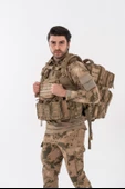 Combat Tactical Outdoor Taktik 45 Lt Askeri Sırt Çantası Su Geçirmez Yürüyüş Seyahat Dağcı Kamp Trekking Sırt Çantası - 654 - 9