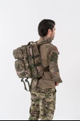 Combat Tactical Outdoor Taktik 35 Lt Sırt Çantası Su Geçirmez Yürüyüş Seyahat Dağcı Kamp Trekking Sırt Çantası 35 Lt-Kamuflaj-658 - 3