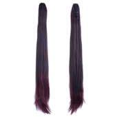 Tokalı Düz At Kuyruğu - Koyu Kızıl T640-4T118-PM-14X - 1