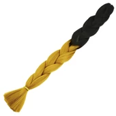 Afrika Örgülük Sentetik Ombreli Saç 100 Gr. - Siyah / Koyu Karamel 100-2-35-PM - 1