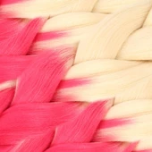 Afrika Örgülük Sentetik Ombreli Saç 100 Gr. - Platin / Pembe 100-2-17-PM - 2