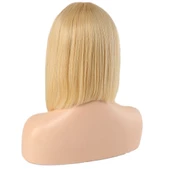 Platin Gerçek Perçemli Peruk 613-10INCH-PM-14X thumbnail 4