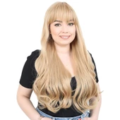 Kahküllü Uzun Dalgalı Fiber Sentetik Peruk - Balköpüğü H9632-24-PM-14X thumbnail 1