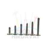 Rysb 4,2x19 mm 100 Adet Beyaz Pul Başlı Matkap Uçlu Vida Otomatik Vida - 1