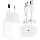 Uyumlu 20 W Hızlı Şarj Seti iPhone 6 7 8 X 11 12 13 14 Tüm Serileri ile Uyumlu Adaptör Seti - 7