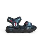 Erkek Çocuk Cırtlı Hafif Rahat Taban Sandalet Siyah thumbnail 1