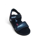 Erkek Çocuk Cırtlı Hafif Rahat Taban Sandalet Siyah thumbnail 2