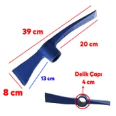 Baltalı Kazma Toprak Kazıma Çukur Açma Aleti Ağaç Kesme Odun Kırma Nacak - 3