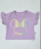 Minnie Kız Bebek Şortlu Takım - 8