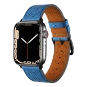 ​​​Watch Ultra 49mm KRD-76 PU Deri Kordon Strap Kayış - 1